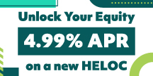 4.99% APR on a new HELOC