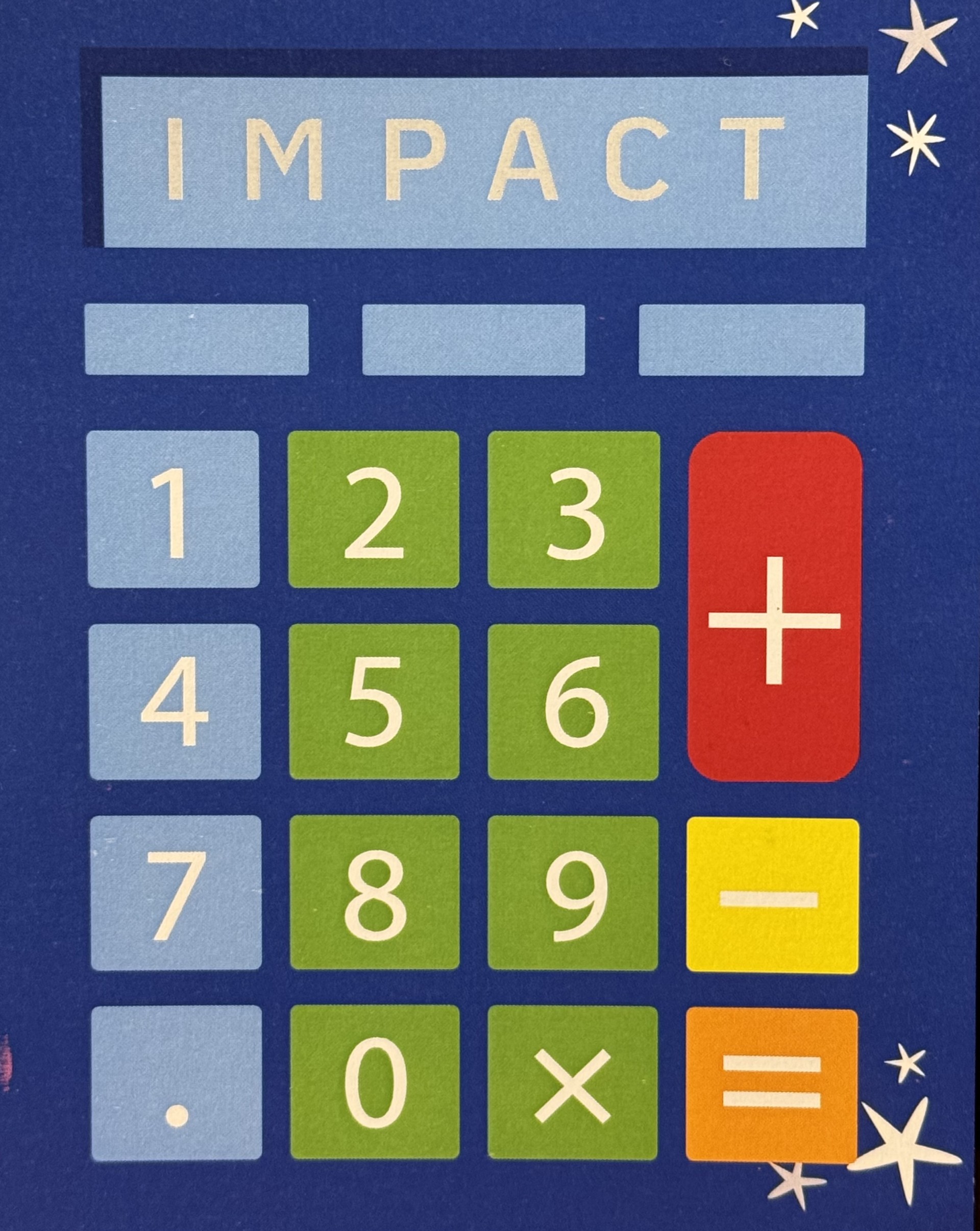 A graphic of a calculator