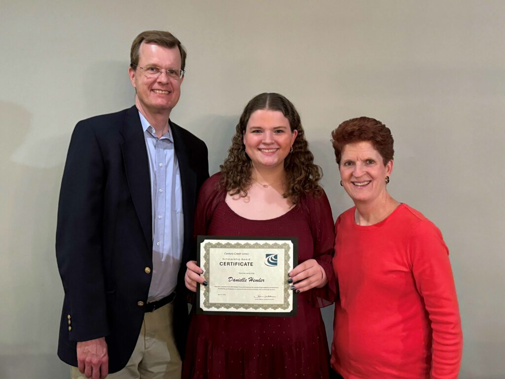 Danielle and her parents