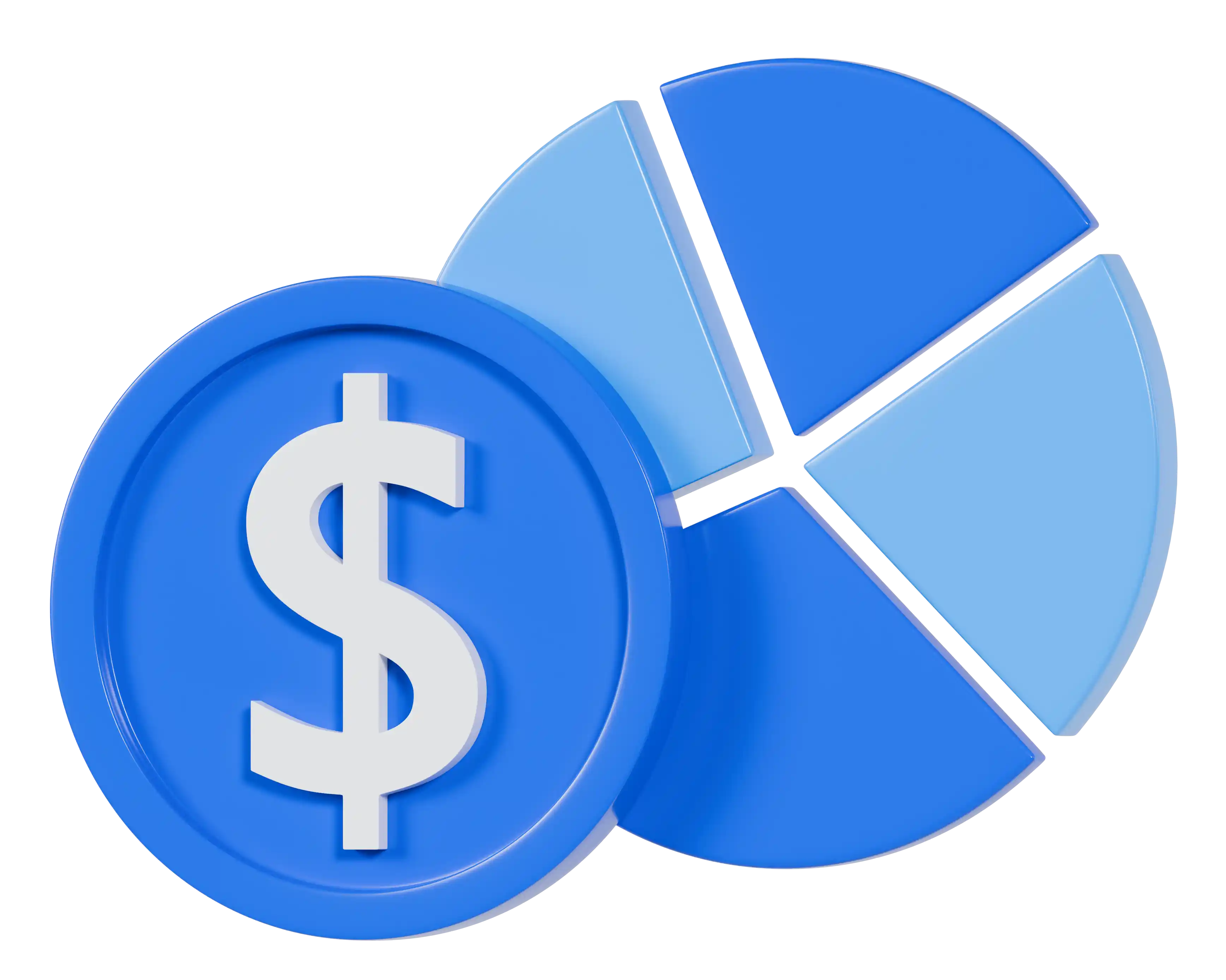 Shows categories of how money is earned and spent