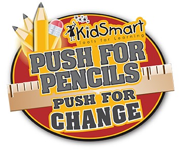 Kids Smart Tools for Learning. Push for pencils. Push for change.